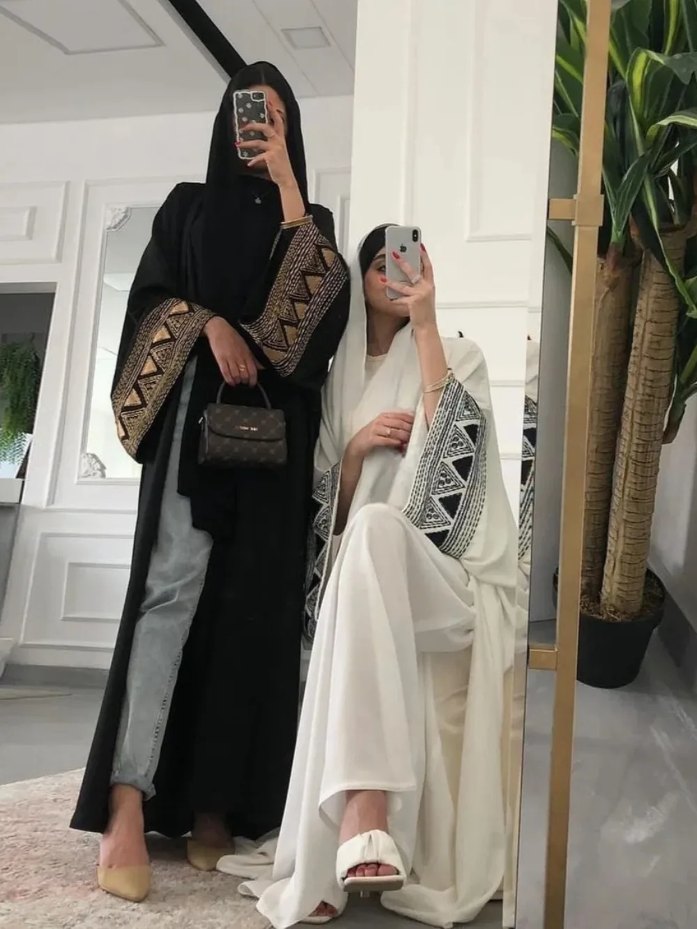 Morocco Kaftan Abayas Eid Muslim Abaya for Women Dubai Dresses Jalabiya Embroidery Ramadan Islam Vestidos Arab Long Robe 2025