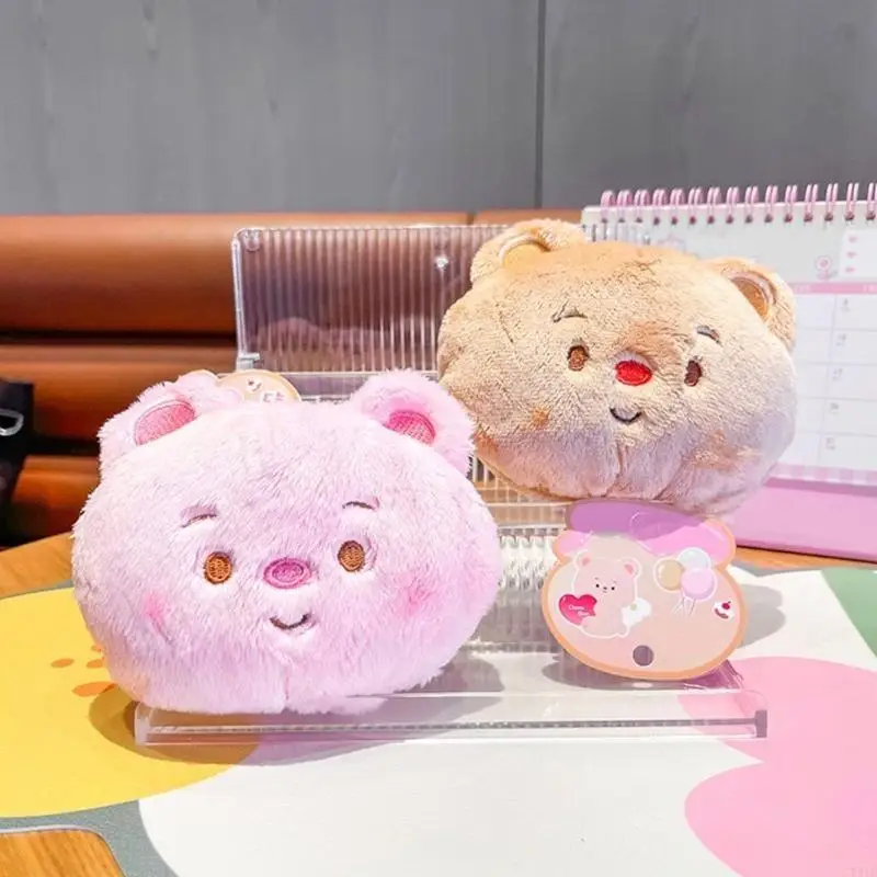 Bolsa cambio oso dibujos animados para accesorios colgantes mochila para niños con monedas P31B