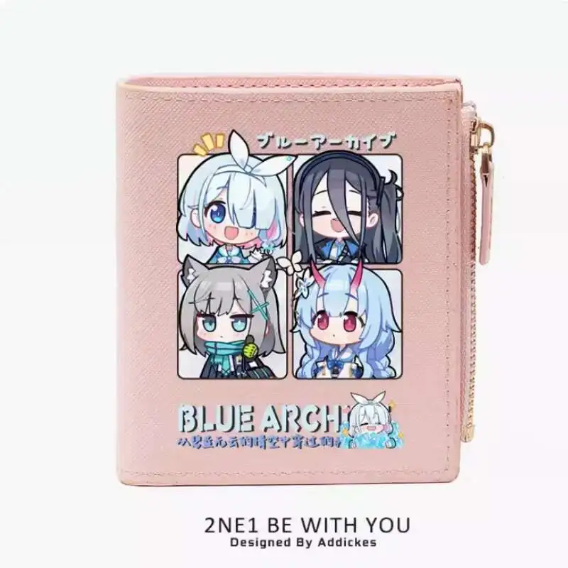 Anime Blue Archive Fashion Wallet PU Purse Card Coin Zipper Money Bag Cosplay Gift B377 Anime
