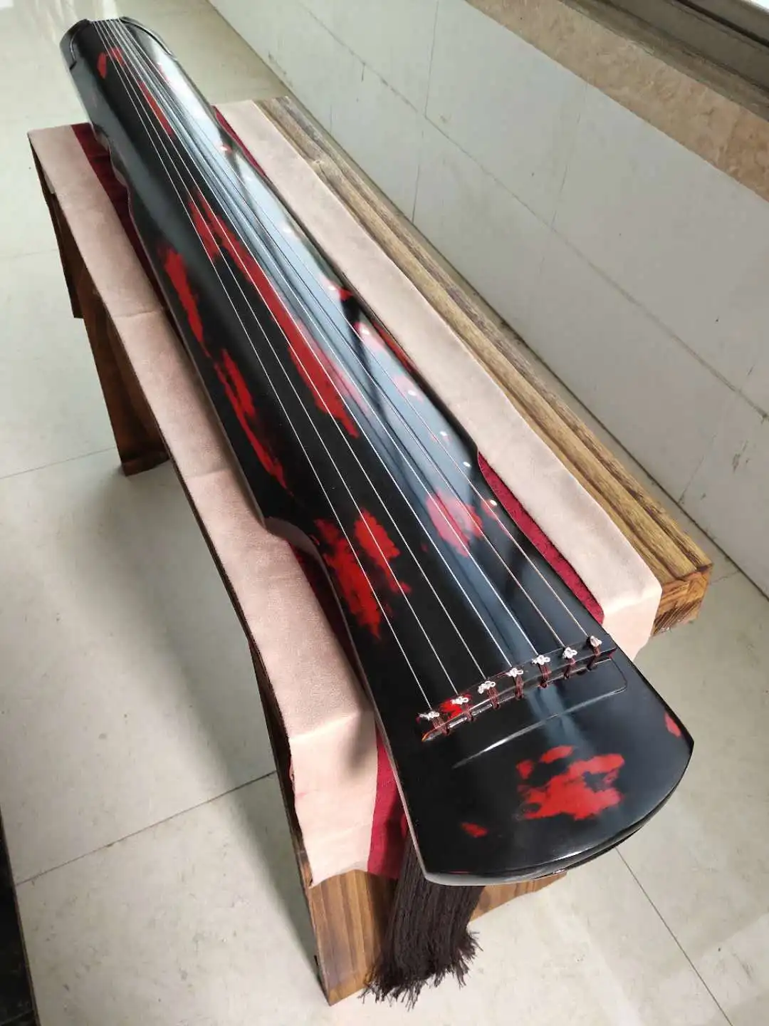 

Guqin Cinnabar style 7 strings Chinese stringed instrument