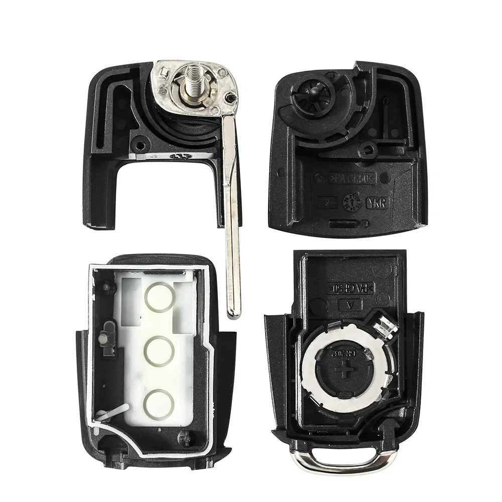 Keyyou 3 Knoppen Auto Sleutel Shell Case 1Pcs Voor Volkswagen Vw Jetta Golf Passat Kever Skoda Seat Polo B5 Key Case