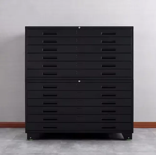 

Home Office Steel Flat File Cabinet School Metal Drawer Storage Cabinet Map Drawing and Rental Drawer Load Capacity 40kg 0.7mm