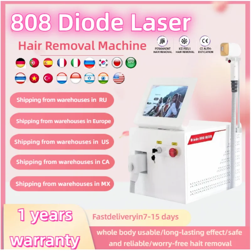 

Powerful 2000W diode 755 808 1064nm Painless permanent skin rejuvenation 808nm for optimal hair removal