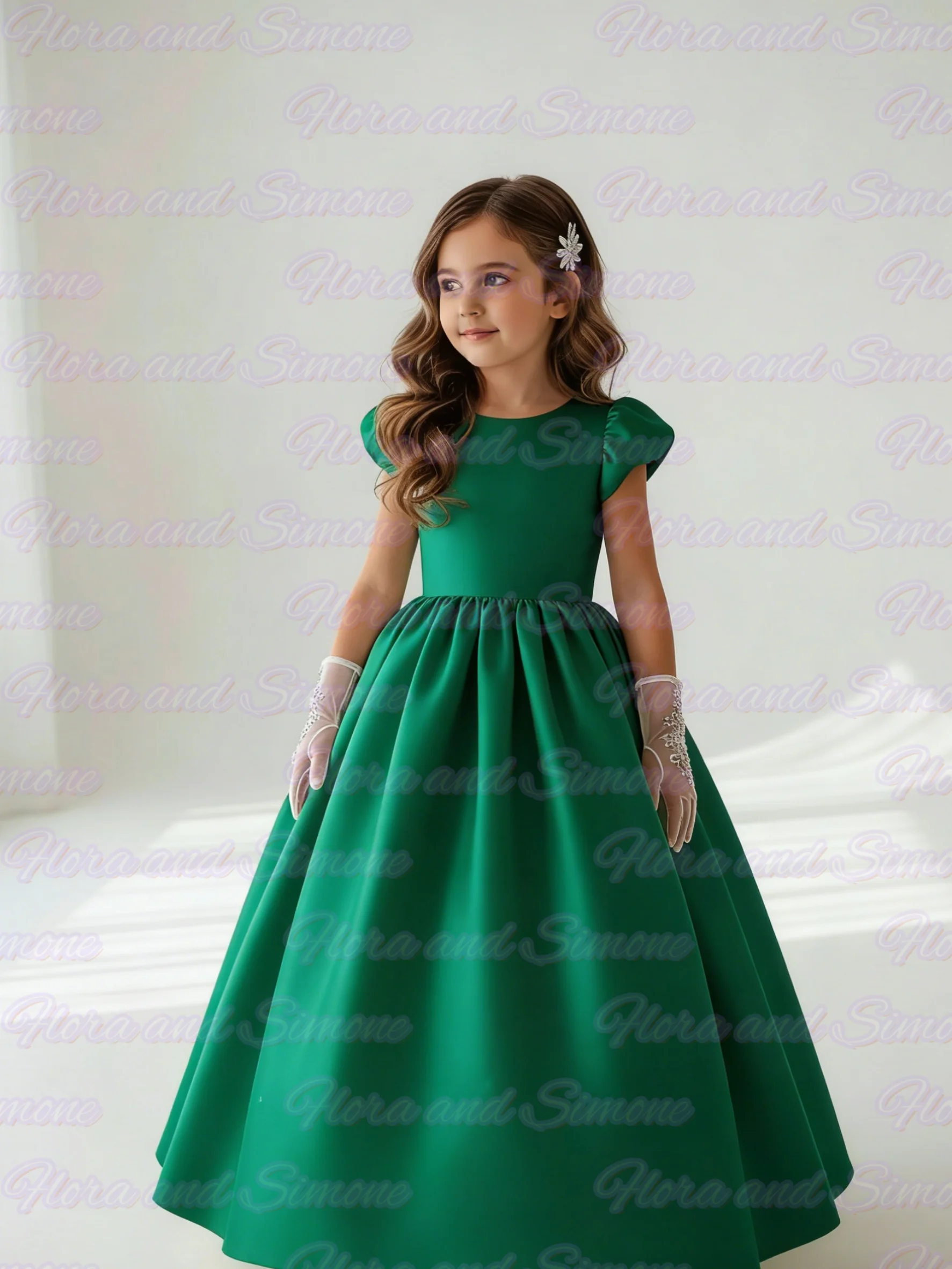 Customized Solid color Short sleeves Elegant Simple Flower Girl Dresses For First Communion Wedding Ceremonies Dance Performance - AliExpress Customized Solid color Short sleeves Elegant Simple Flower Girl Dresses For First Communion Wedding Ceremonies Dance Performance - AliExpress