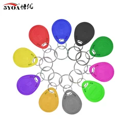 5YOA 10pcs 125KHz T5577 Keyfobs Rewritable Duplicate Tag 5200 Proximity Copy Access Card ID Token Ring RFID Cloner Keychain