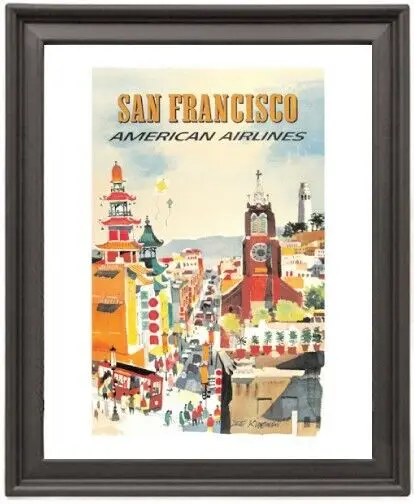 

Framed Poster California San Francisco 2 Poster Photo Paper Print Picture Frame 16x12 inch