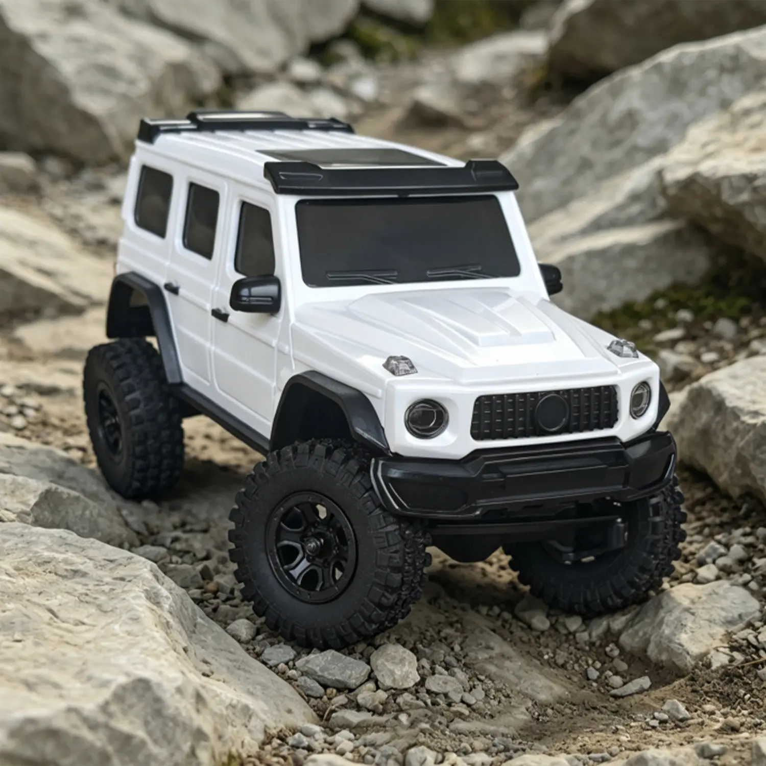 1:30 Mini RC Rock Crawler 4WD RTR Full Proportional Off Road Scale Model Climbing Truck Remote Control Car with LED Lights AX30