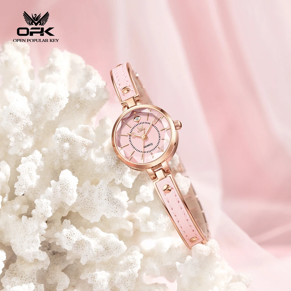 OPK Brand Watches Are Fashionable, Luxurious, Compact, Steel Strap, Waterproof Quartz Watch, Women's Watch 6089