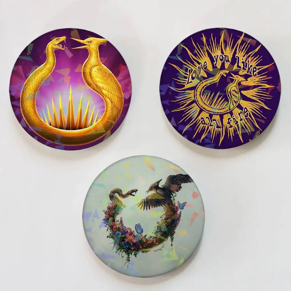Book S-Sunrise on the Reaping Laser Button Pins Backpack Clothing Decor Brooch Fiction Badge Jewelry Gifts