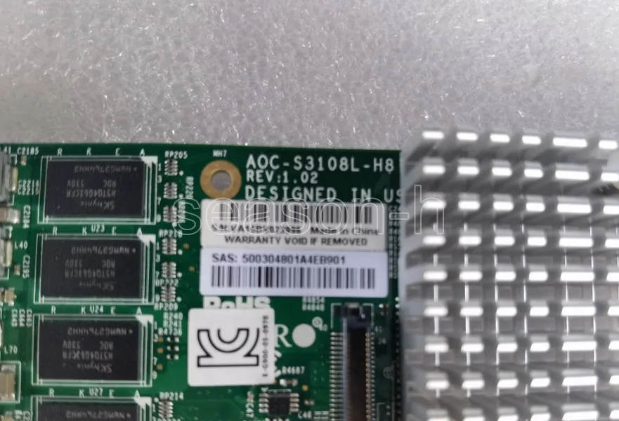 Imagem -05 - Suporte 24 Hdd Oito Portas Sas Cartão Raid Interno Aoc-s3108l-h8ir 12 gb s