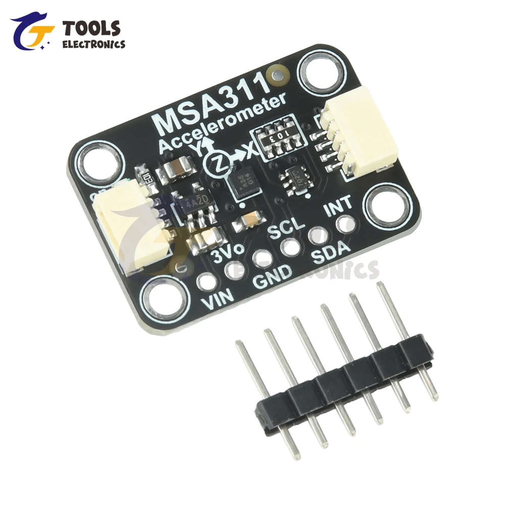 وحدة مقياس التسارع DC 3-5V MSA311 ذات 3 محاور - متوافقة مع STEMMA QT/Qwiic لا يتطلب لحام