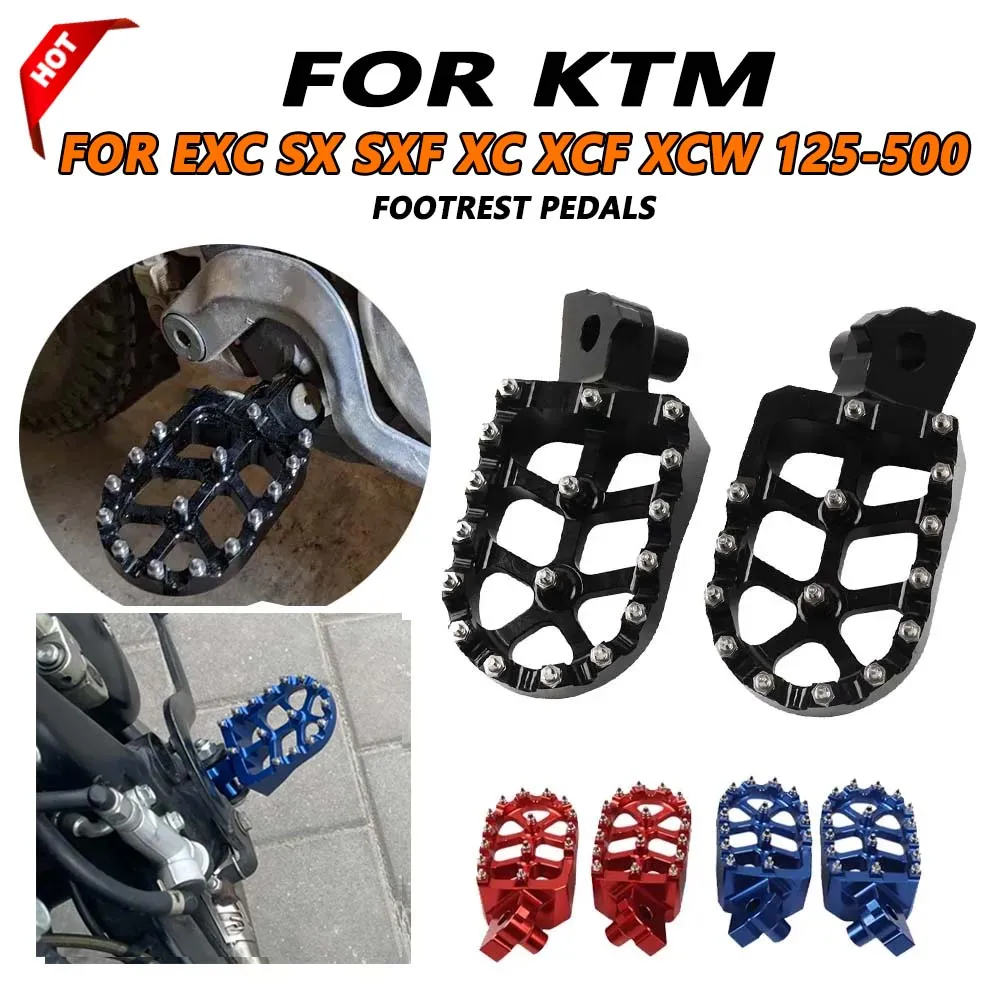 For KTM 690 950 990 1050 1090 1190 1290 50 65 85 125 250 SX EXC 50SX 125SX 250SX 85SX Footrest Footpegs Foot Rests Pedals