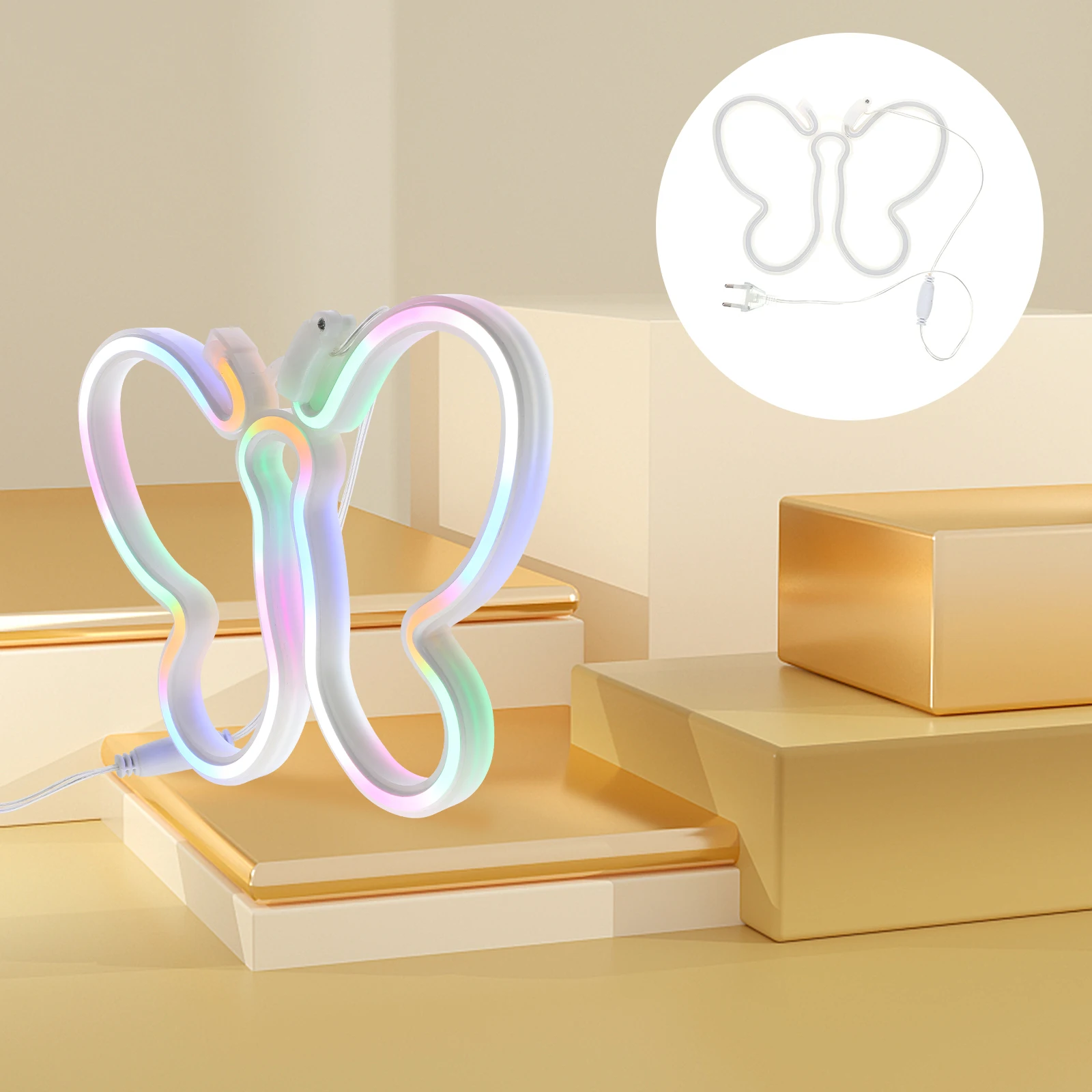 

Butterfly LED Neon Light up Sign Lights Decorations for Bedroom Butterflies Window