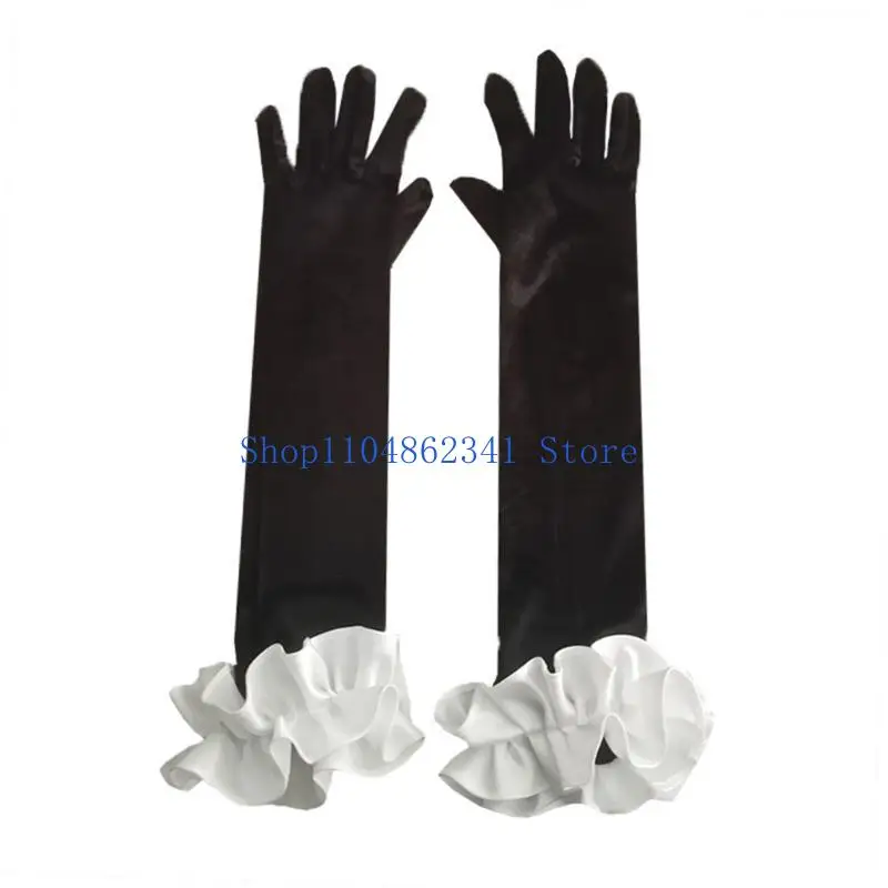 5asd Women Gloves 1920s Full Finger Gloves for Wedding Costume for Wedding 1920s