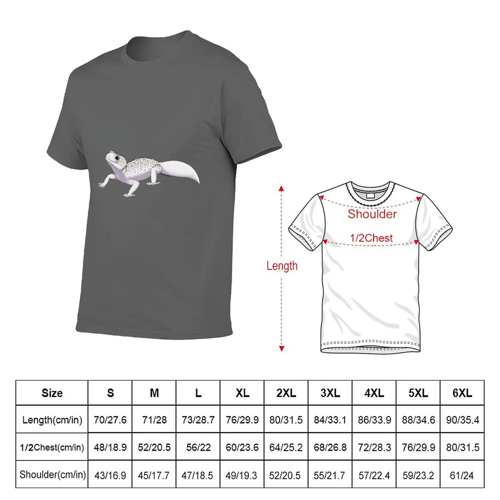 Total Eclipse Leopard Gecko T-Shirt Functional Casual Short Sleeve Tee