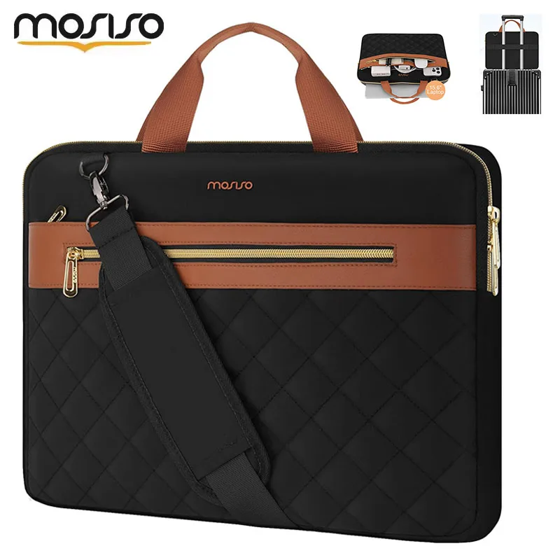 

Laptop Shoulder Bag 1515.6 inch Computer Bags Compatible with MacBook Pro 16 M4 M3 M2 M1, 15-15.6 inch, HP, Dell, Acer, Notebook