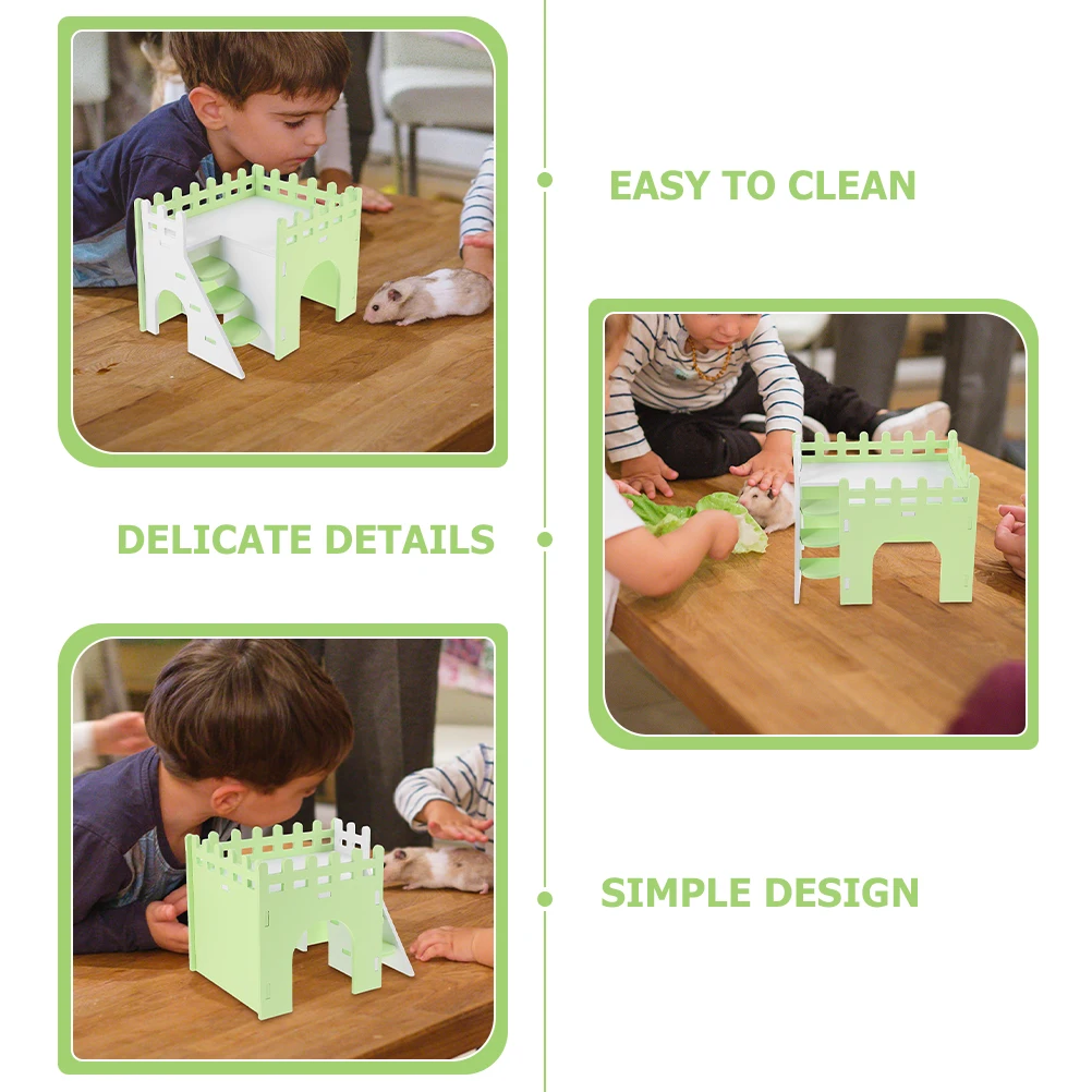 

2 set Hideout Pvc Durable Small Hamster Houses Pet Shelter For Rat Guinea Pig Chinchilla Cage Tunnel Accessory