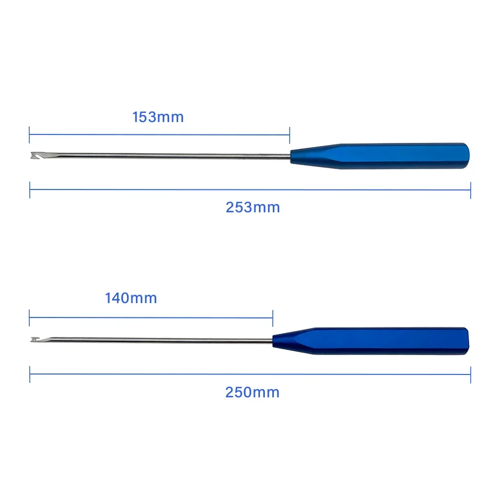 QSWTITAN Stainless Steel Wire Hook Suture Hook Reconstruction Repair Arthroscopy Line Wire Pass Orthopedic Instrument