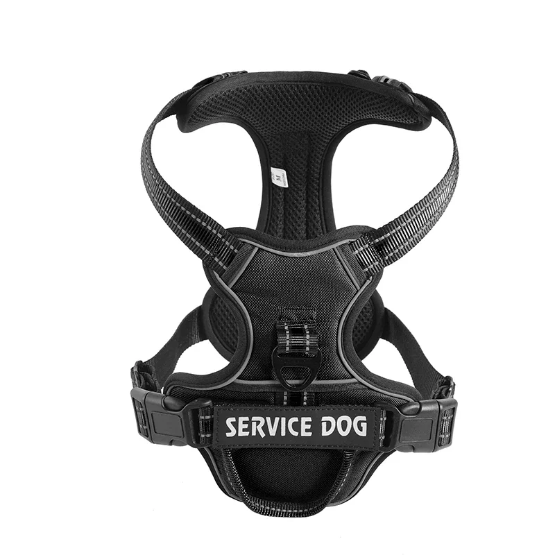 Nylon Dog Harness Vest Reflective Dog Harness Personalized Breathable Adjustable Pet Harness Leash For Small Medium Large Dogs_voghion.com
