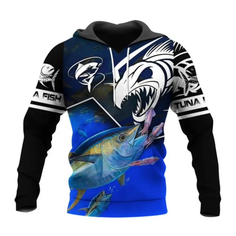 Mahi‑Mahi Fishing 3DAlOver Print Hoodie Unisex Pullover Sweatshirt Ocean Fish Graphic Long Sleeve Casual SportsTop for Men Women