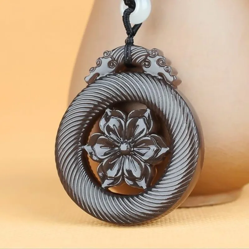 XSilk-Collier pendentif fleur de saphir pour femme, iang Hetian, pull, floraison, richesse, diversifier