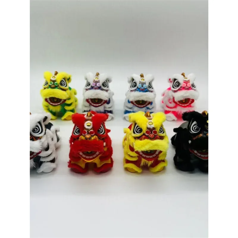 

Cute Car Mounted Lion Dance Ornaments Handmade Lion Dance Ornaments Living Room Tabletop