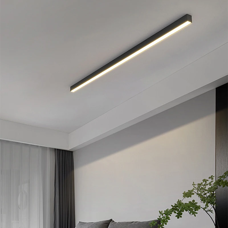 Modern LED Strip Ceiling Lights For Living Room Kitchen Dining Room Office Lighting Minimalist Corridor Porch Indoor Home Light