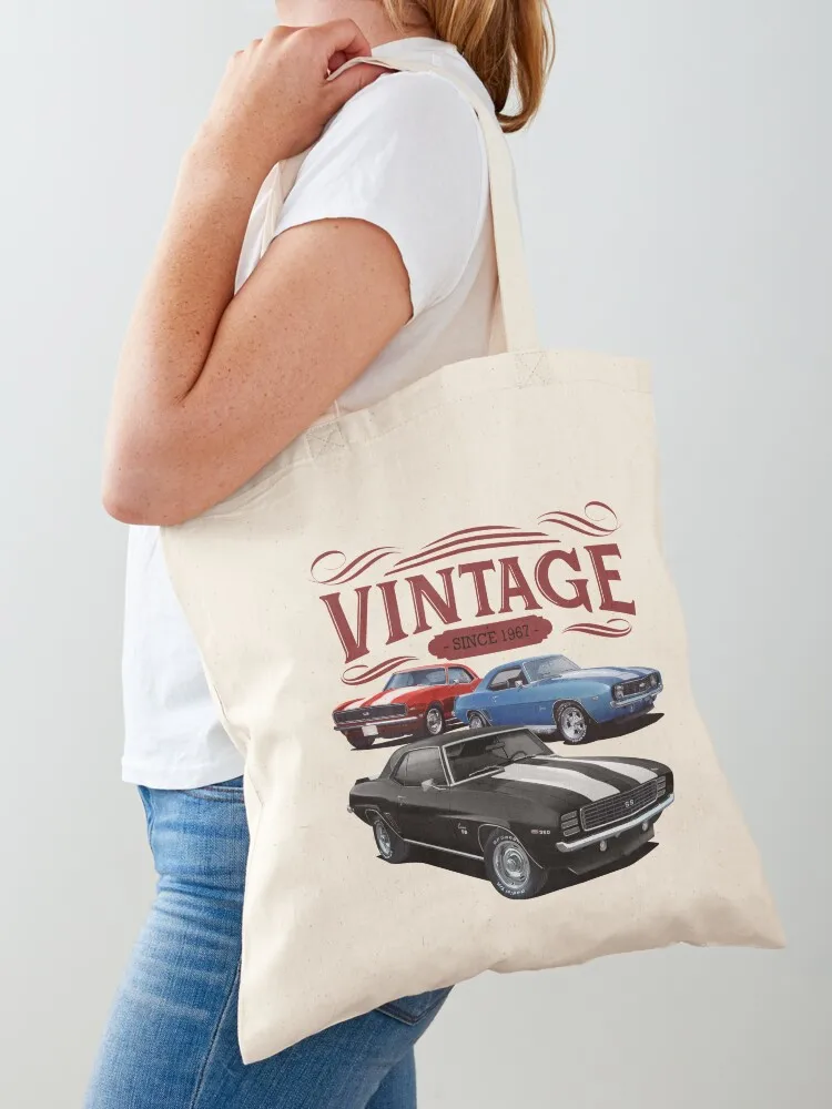 

Vintage Camaros Tote Bag tote bag men's Handbags women tote bag shoping