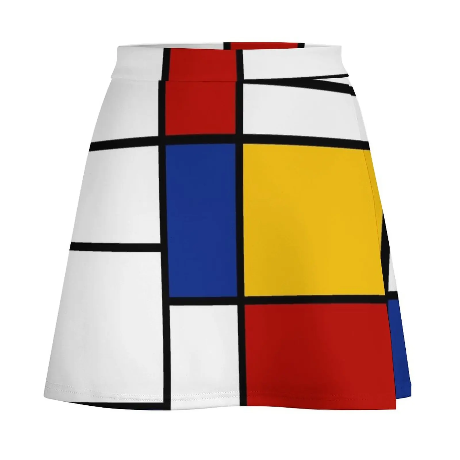 De Stijl #2 (Mondrian Inspired) Mini Skirt korean style clothing mini skirts Mini Skirt