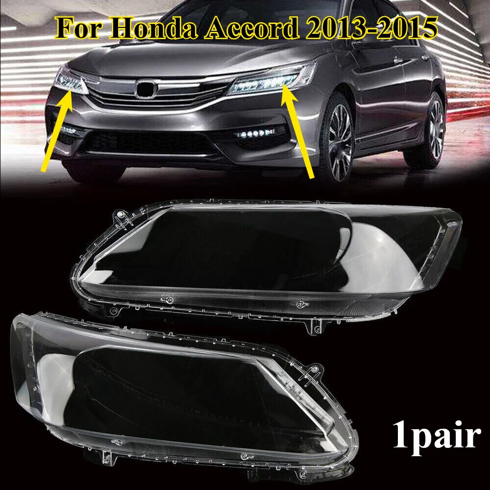 

Пара для Honda Accord 2013-2015, сменная крышка объектива фары, прозрачная