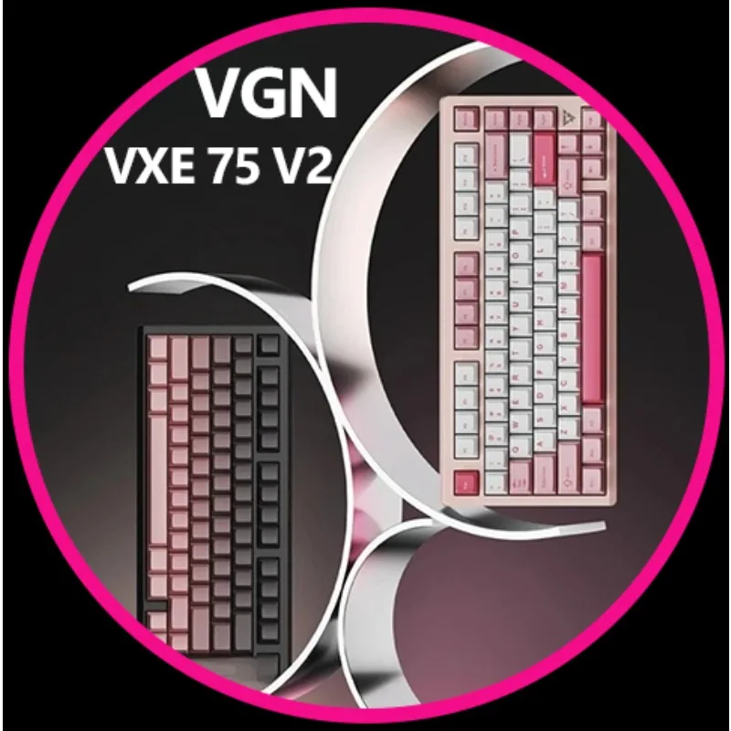 

Vgn Vxe75 V2 Mechanical Keyboard CNC Aluminum Ultra Alloy Hot Swap Rgb Customized Gasket Wireless Gaming Keyboard