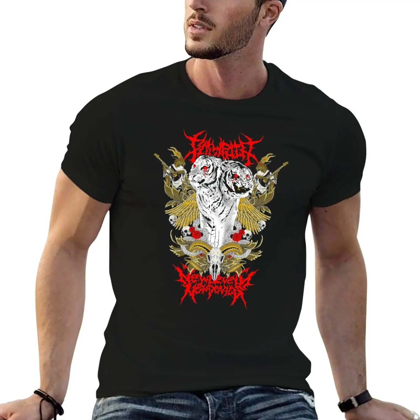 POLYPHIA Essential T-Shirt cotton man t-shirts blue archive Men's cotton t-shirt