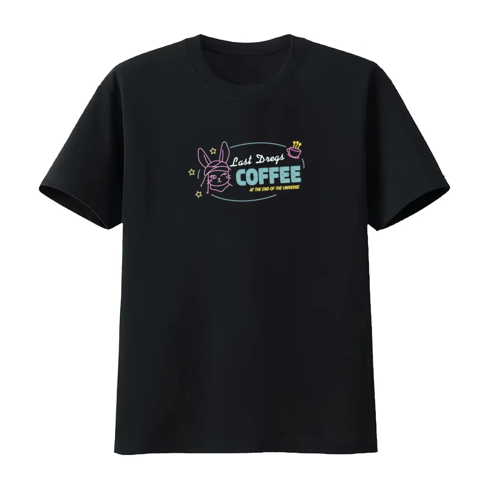 Ultima Thule - Last Dregs Diner T-Shirt Summer Casual Cotton Tee Oversized Streetwear Tops Vintage Graphic Print 100% Cotton