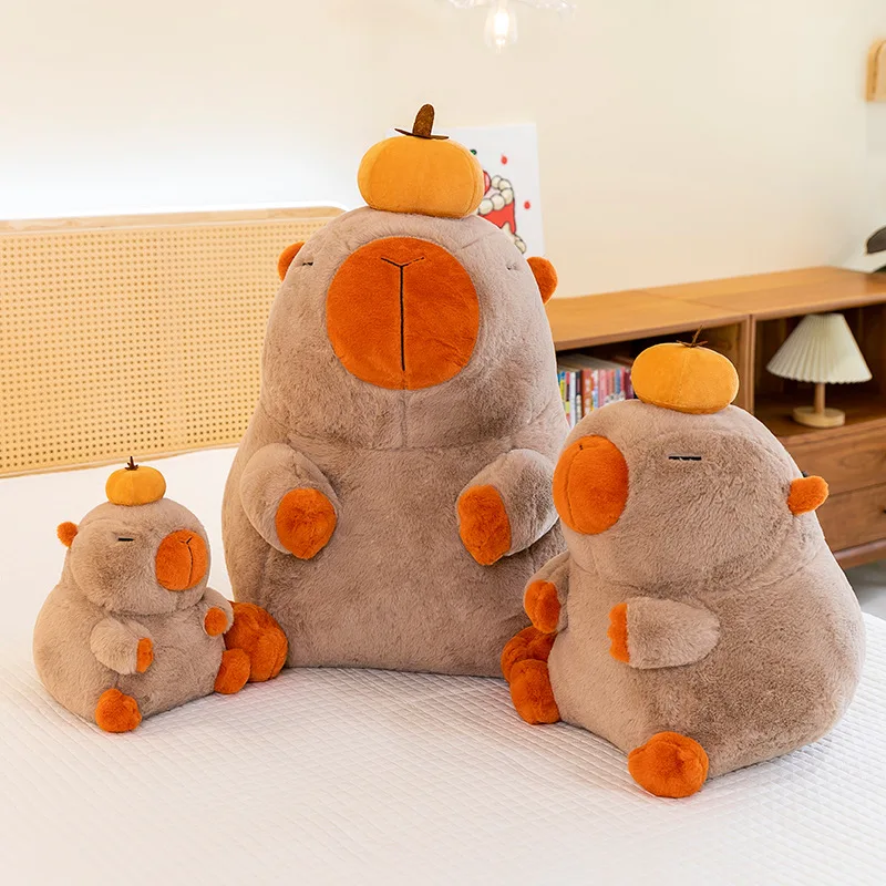 

New Persimmon, Persimmon, Ruyi Capybara Plush Toy Doll Stuffed Animal Guinea Pig Kapibala Children's Birthday Gift