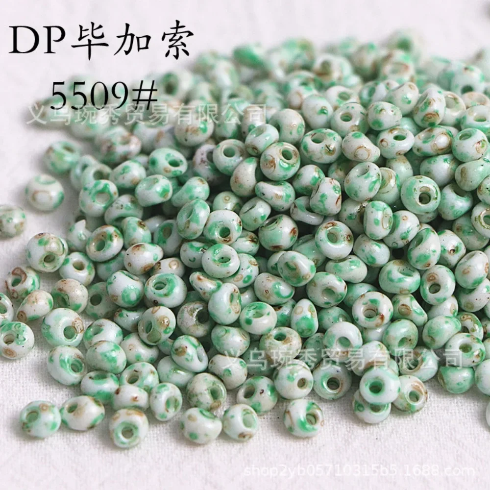 High quality 4mm Picasso droplet shaped bead glass scattered beads handmade DIY bracelet necklace accessory material