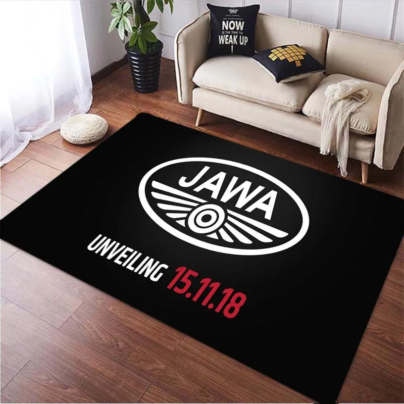 Java Motorcycle Icon Print Bedroom, Living Room, Square Carpet Floor Mat  carpets for living room rugs for bedroom carpet rug