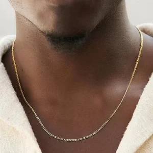 Stainless steel necklace for men and women, titanium, Cuban jewelry 8 Main Sales Stainless Steel - №1