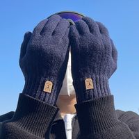 Cotton Winter Gloves Waterproof Windproof Sensitive Touch Touchscreen Gloves Winter Warm Zipper Cycling Gloves