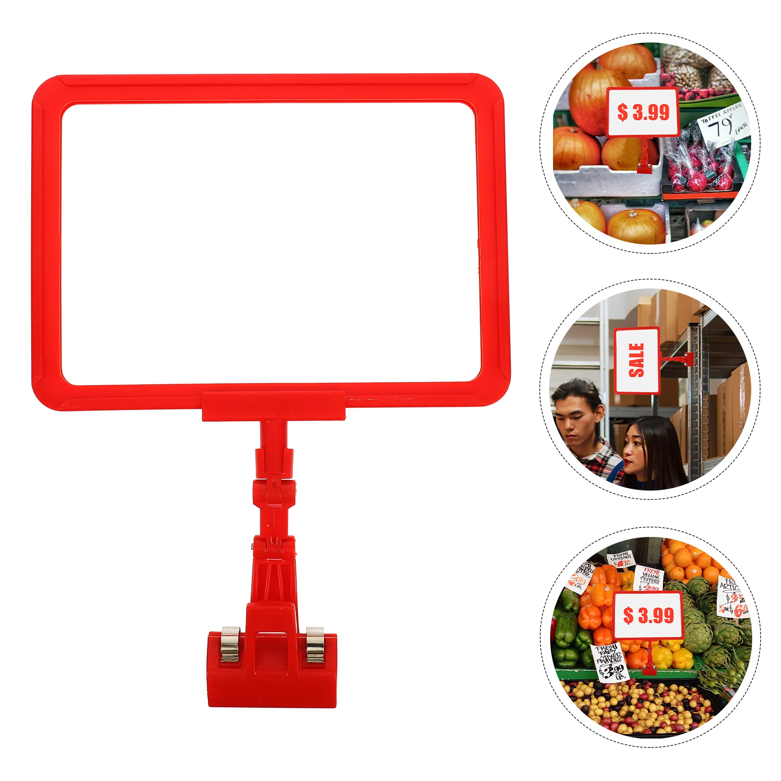 

Magnetic Sign Holder A5 Multi-Use Classification Label Holder For Retail Stores Supermarkets Abs Pvc Magnet Easy Install