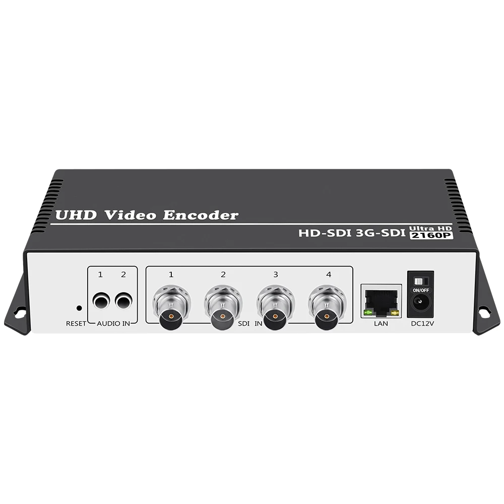 

H.264 AVC 4 In 1 SDI Live Streaming Broadcast Video Encoder Transmitter For Wowza Facebook YouTube RTMP SRT