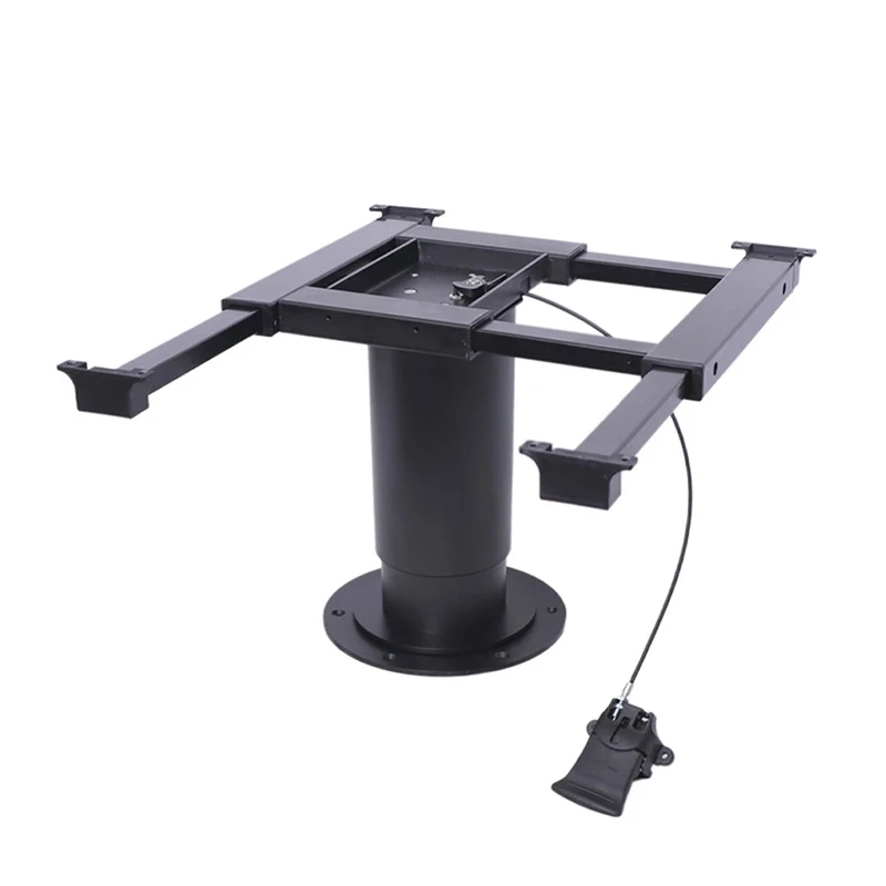 

Pneumatic Raised RV Camper Adjustable Table Legs, Adjustable Height table base, Enables Table Top with Swivel and Slide Function