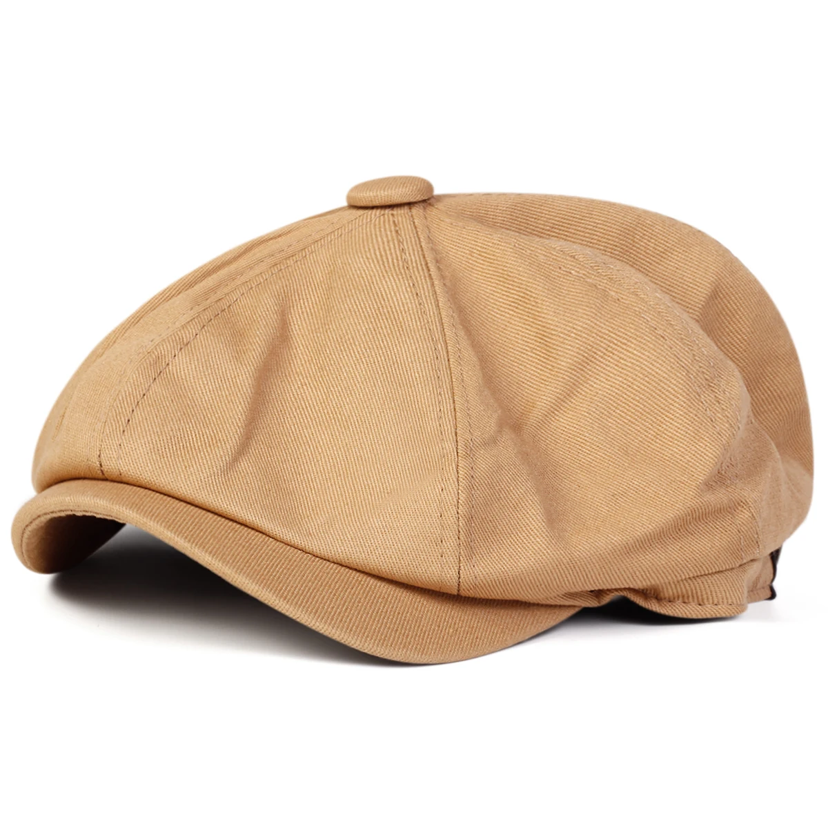 Herren Retro Newsboy Caps Genähte Baskenmützen Herbst Winter Vintage Maler Achteckige Hüte Gorras – Detail 4