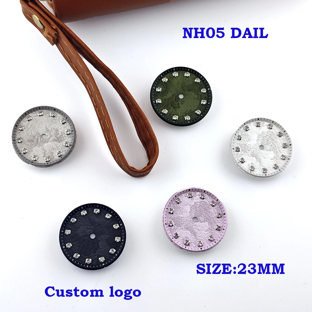 22.8mm NH05 cherry blossom dial personalized customization watch dial diamond dial suitable for NH05 movement watch accessories