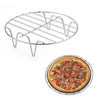 6/7/8 Inch Baking Air Fryer Rack Kitchen Grill Holder Air Fryer Accessories  Stainless Steel Baking Tray Round Barbecue Rack