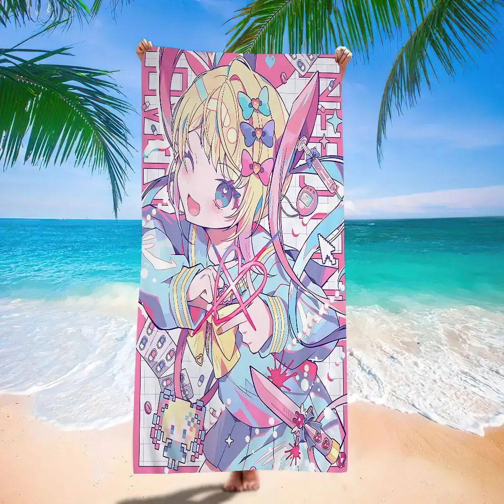 Needy Girl Overdose Game Big Microfiber Beach Towels Quick Dry Towel Sand Beach Towels Pool Towel for Travel Swim Pool Yoga