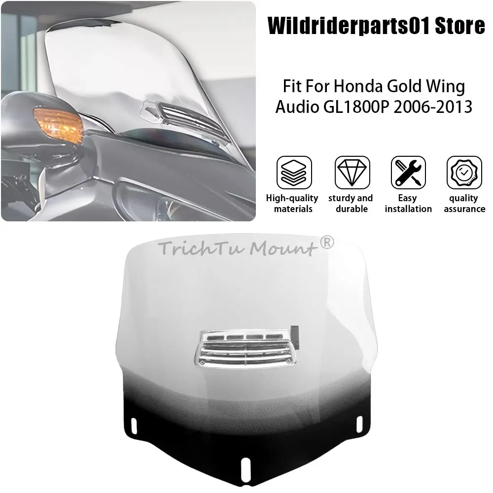 بديل الزجاج الأمامي ABS للدراجات النارية العالمي مناسب لموديلات Honda GL1800 2001-2017 ملحقات