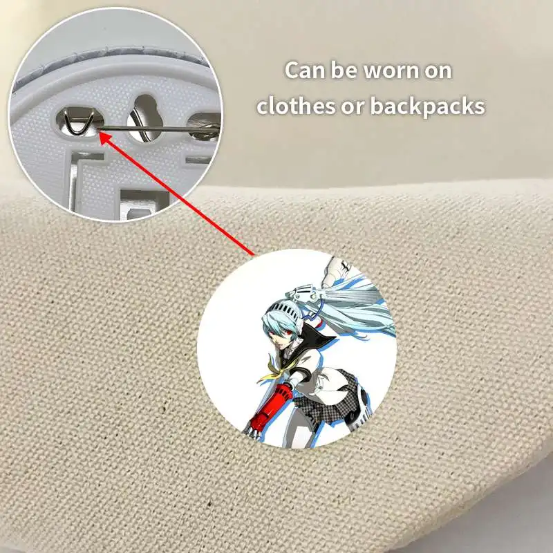 Labrys Game Anime Character Soft Button Badge Brooch anchor Peripherals Pin Cosplay Cartoon Decoration Hat Commemorative Fashion