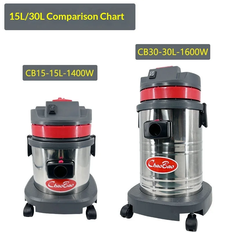 Construction Wet Dry Vacuum Powerful Quiet Industrial Commercial HEPA Heavy Duty High Capacity Garage Car Detailing Sweep view 2