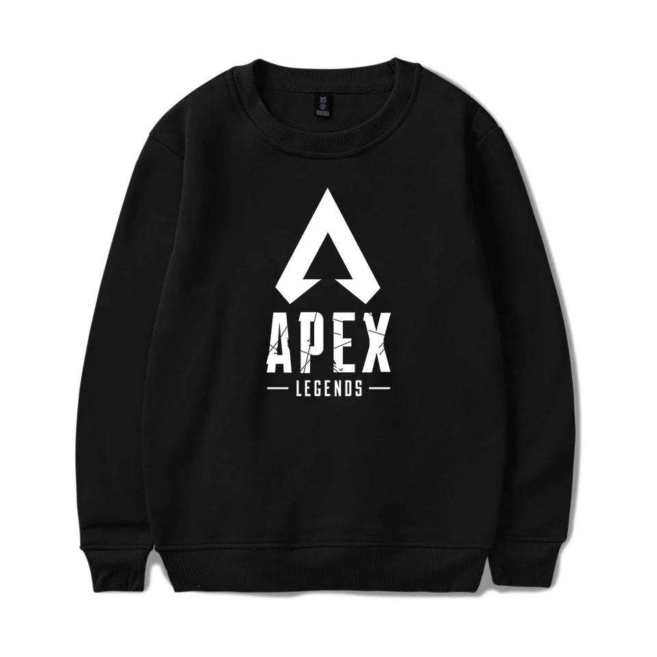 Classic game Apex Sweatshirt Men/Women Cotton Winter Warm Apex Legends Round neck without cap Sweatshirts Black Wild Casual Tops