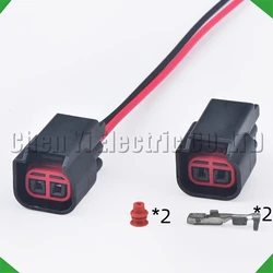 2 Pin Fuel injector plug Automotive waterproof connector pigtail Ignition coil high voltage pack For Ford Focus Mondeo